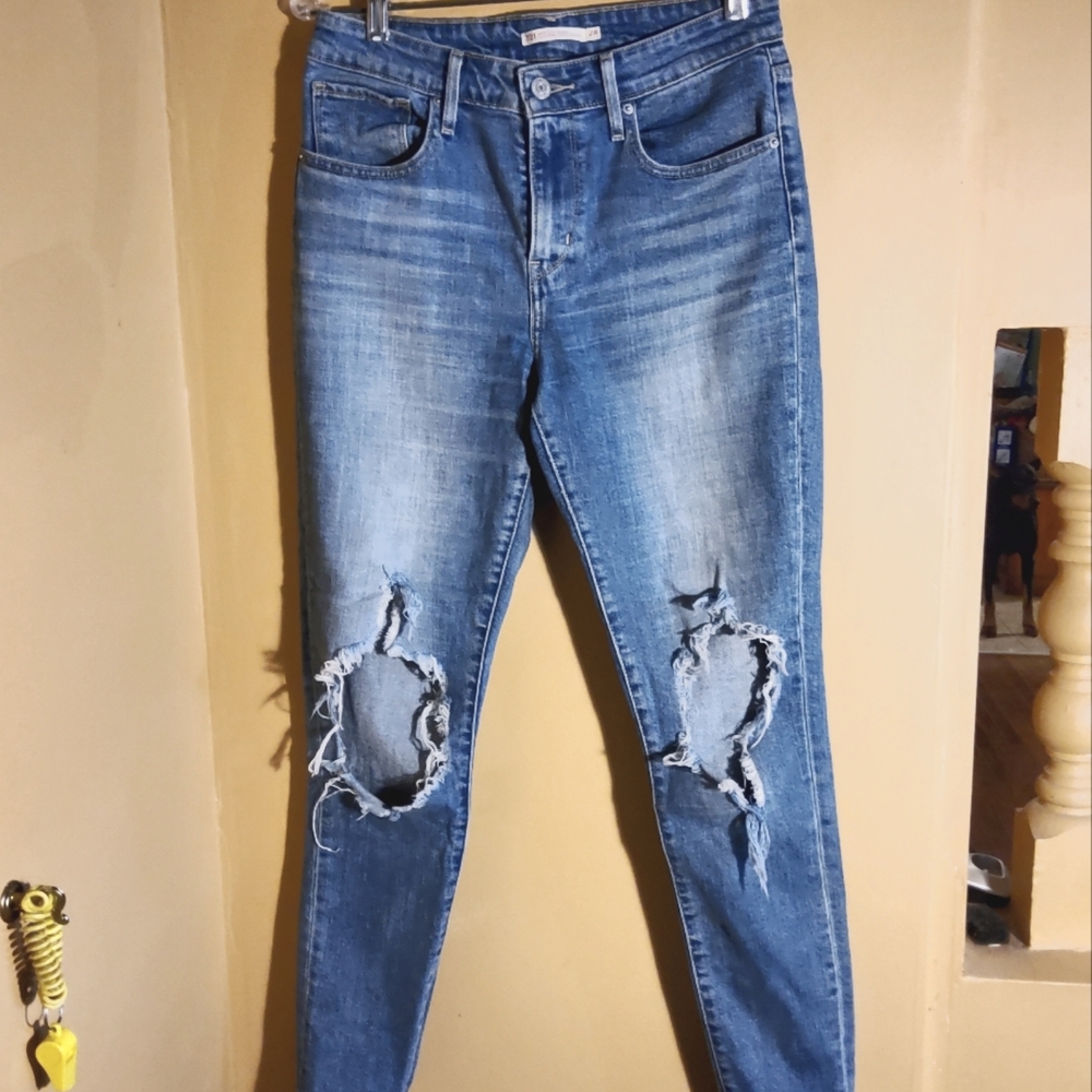 ❤️Levi's 721 High Rise Skinny Red Tab Jeans